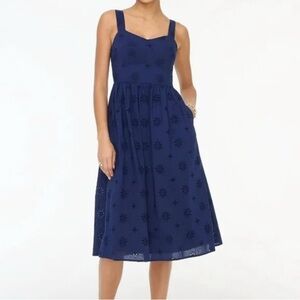 J. Crew Eyelet Midi Dress